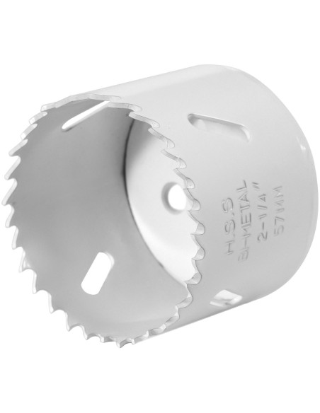 Dviejų metalų skylių pjūklo grąžtas metaliniam medienos plastikui sk. 57 mm