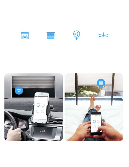 Išmanusis 4 kanalų relės WiFi srovės jungiklis baltas 4CHR3 Išmanusis 4 kanalų relės WiFi srovės jungiklis baltas 4CHR3