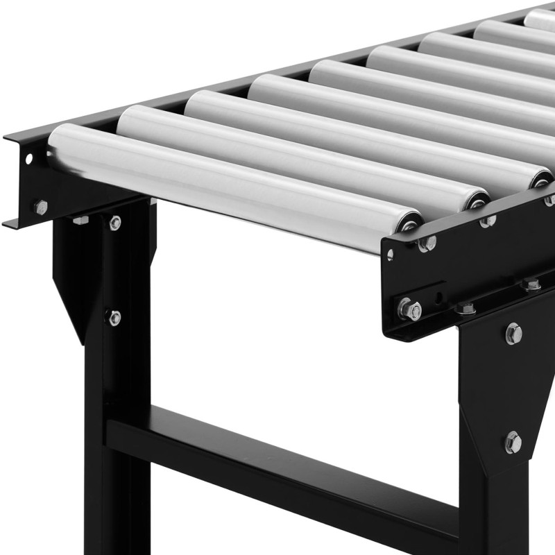 Tiektuvo transportavimo ritininis stalas 30 rulonų iki 400 kg 300 x 51 x 96 cm