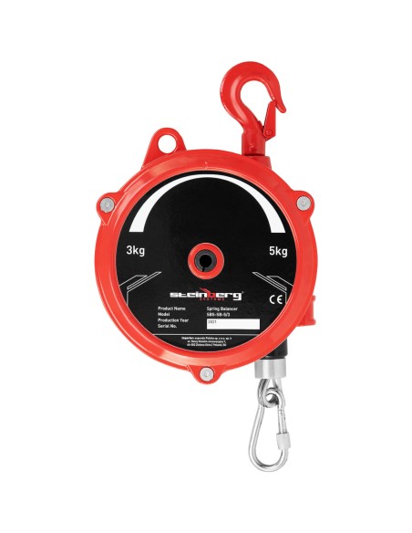Kabelio balansavimo spyruoklinis įtempimo mažinimas įrankiams 3 - 5 kg 1,3 m Kabelio balansavimo spyruoklinis įtempimo mažinimas įrankiams 3 - 5 kg 1,3 m