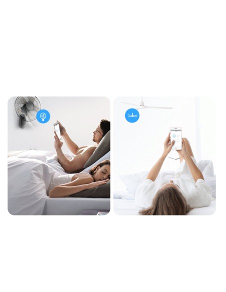 Išmanusis 4 kanalų relės WiFi srovės jungiklis baltas 4CHR3 Išmanusis 4 kanalų relės WiFi srovės jungiklis baltas 4CHR3