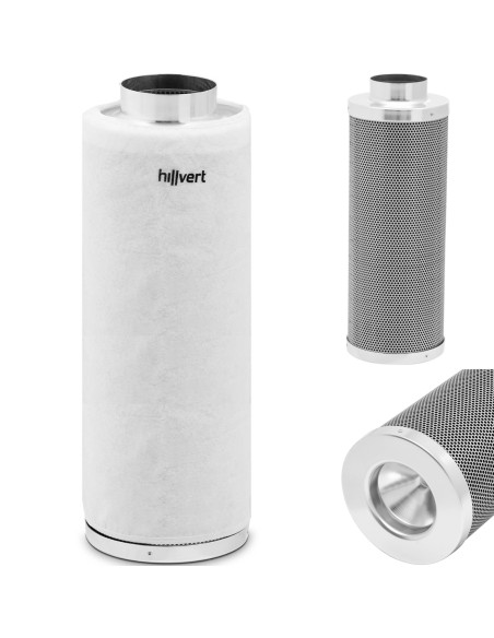 Anglies filtras su pirminiu filtru ventiliacijai 50 cm sk. 102mm iki 85C Anglies filtras su pirminiu filtru ventiliacijai 50 cm sk. 102mm iki 85C