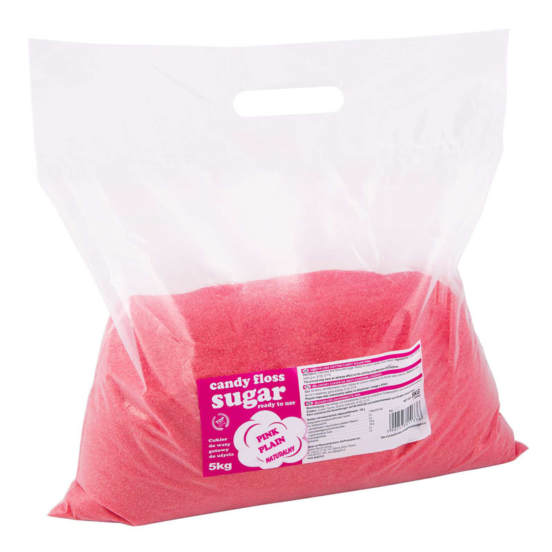Spalvotas cukrus cukraus vatai raudonas natūralaus skonio 5kg