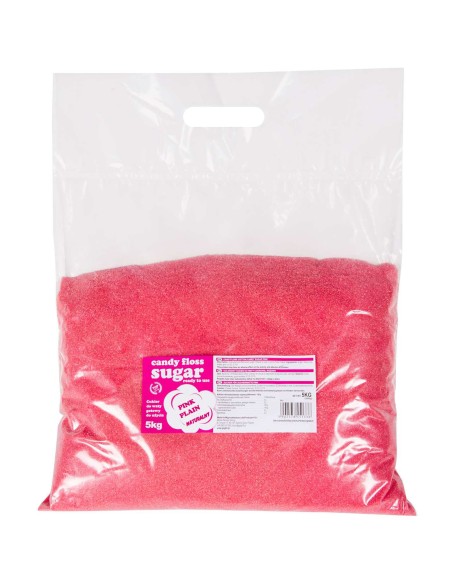 Spalvotas cukrus cukraus vatai raudonas natūralaus skonio 5kg Spalvotas cukrus cukraus vatai raudonas natūralaus skonio 5kg