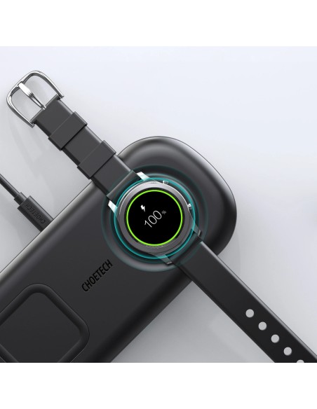 10W Qi belaidis įkroviklis telefonui ir Samsung Galaxy Watch juodas 10W Qi belaidis įkroviklis telefonui ir Samsung Galaxy Watch juodas
