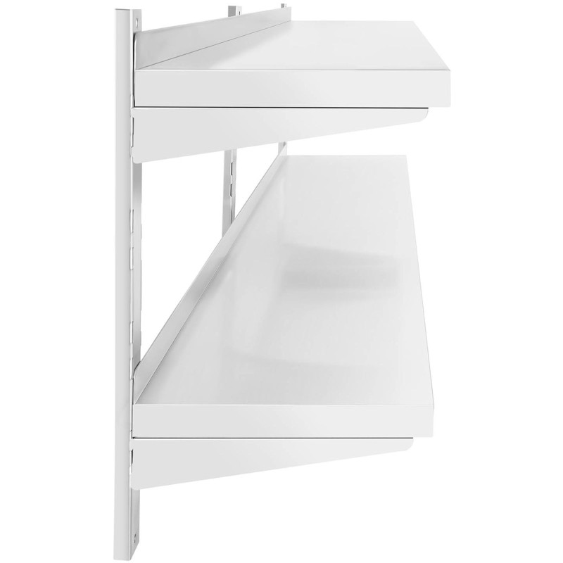 Dviguba reguliuojama sieninė gastronominė lentyna STEEL 150 x 40 cm