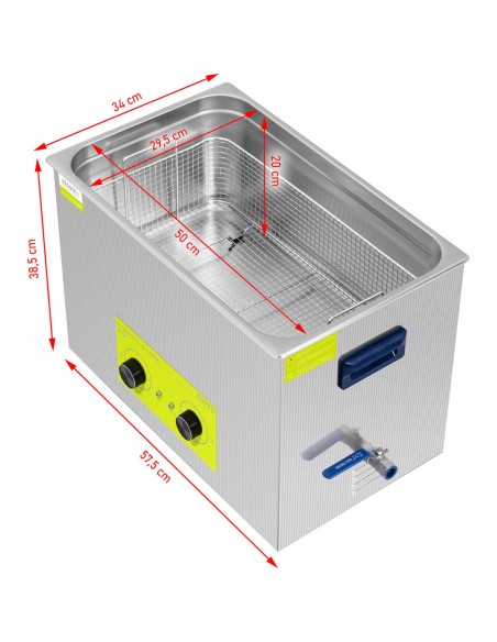 Plovimo ultragarsinis vonios valytuvas 30 l 600 W Plovimo ultragarsinis vonios valytuvas 30 l 600 W