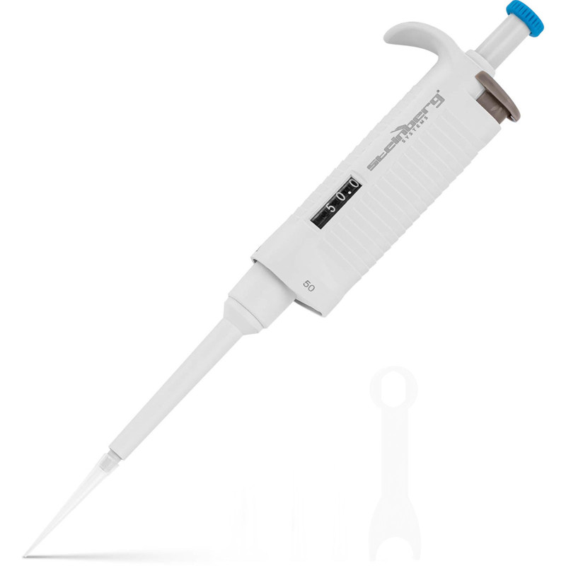 Vieno kanalo laboratorinė pipetė 0,005-0,05 ml