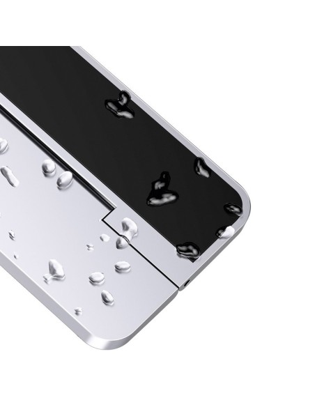 Nešiojamojo kompiuterio stovas MacBook Itin plonas sulankstomas lipnus aliuminio sidabras Nešiojamojo kompiuterio stovas MacBook Itin plonas sulankstomas lipnus aliuminio sidabras