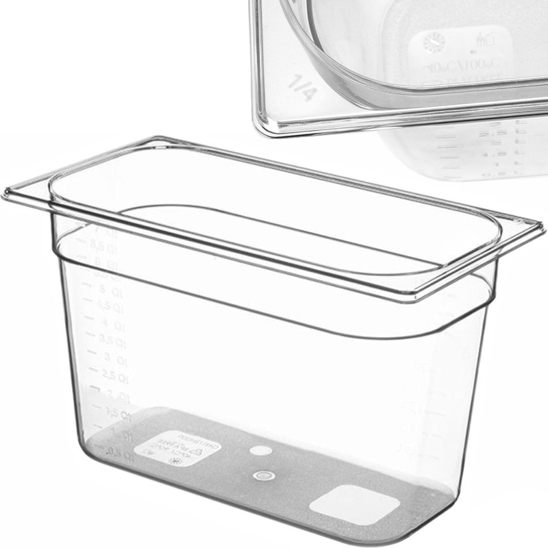 Tritan maisto konteineris be BPA GN 1/4 h 100 mm - Hendi 869529 Tritan maisto konteineris be BPA GN 1/4 h 100 mm - Hendi 869529