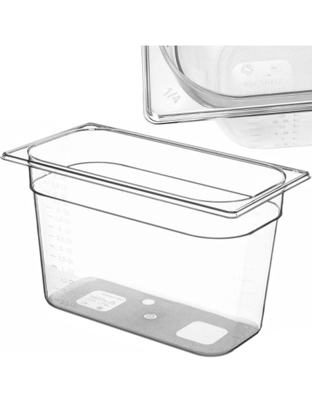 Tritan maisto konteineris be BPA GN 1/4 h 100 mm - Hendi 869529