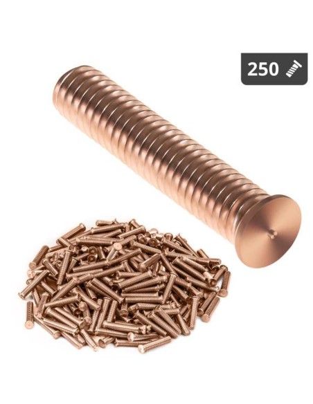 Suvirinimo kaiščiai suvirinimo aparatams variu dengtas plienas M6 30mm Stamos Vokietija 250 vnt. Suvirinimo kaiščiai suvirinimo aparatams variu dengtas plienas M6 30mm Stamos Vokietija 250 vnt.