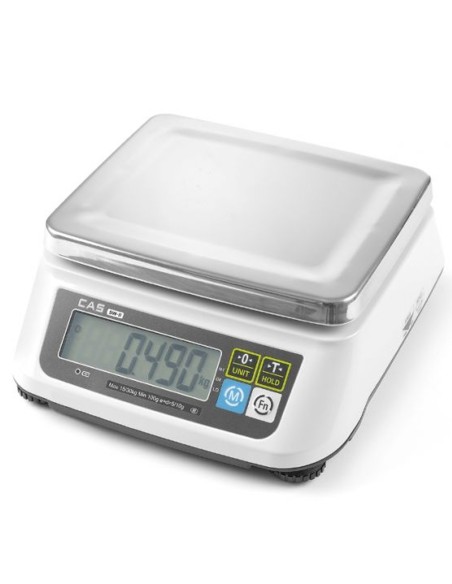 Virtuvinės svarstyklės su legalizavimu iki 15 kg 2g / 5g CAS Hendi 580431