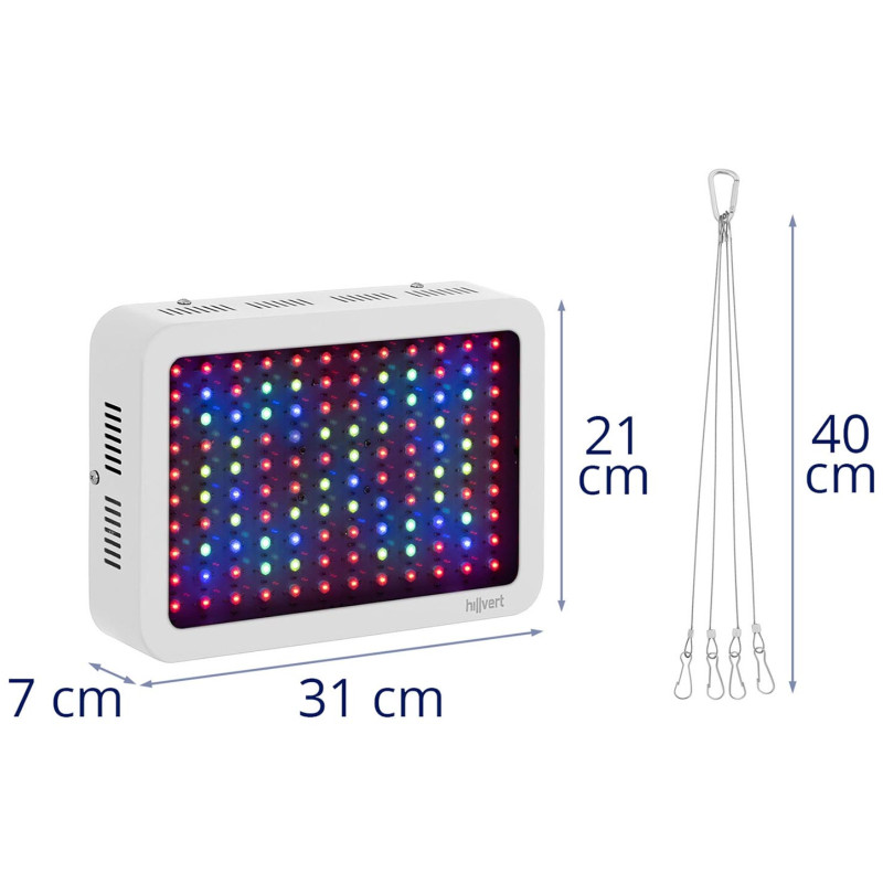 Augalų augimo lempa Hillvert LED 1200W balta