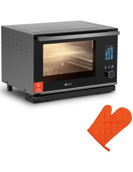 Gastronominė konvekcinė orkaitė su garų funkcija 3 lygių plieninė 2100 W