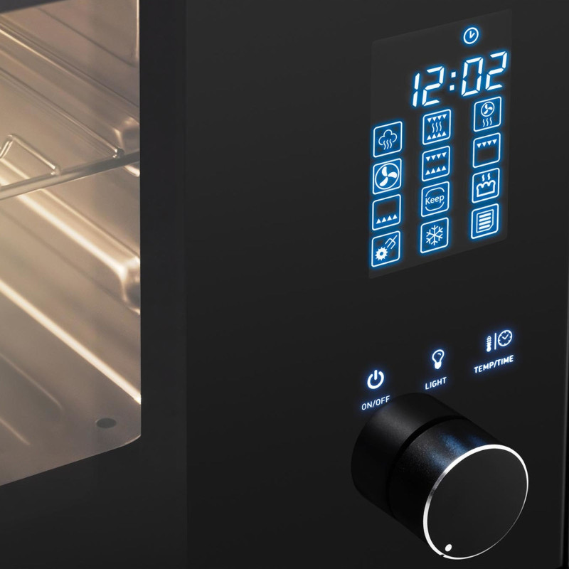 Gastronominė konvekcinė orkaitė su garų funkcija 3 lygių plieninė 2100 W