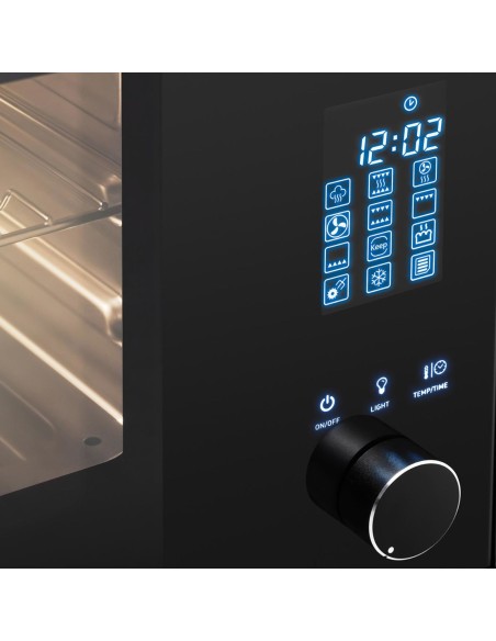 Gastronominė konvekcinė orkaitė su garų funkcija 3 lygių plieninė 2100 W