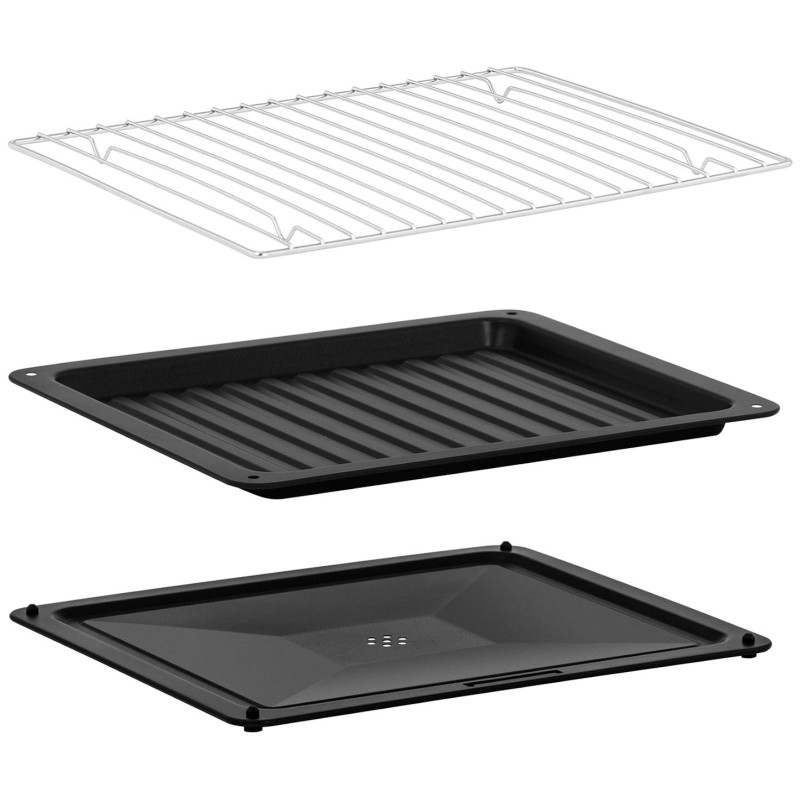 Gastronominė konvekcinė orkaitė su garų funkcija 3 lygių plieninė 2100 W