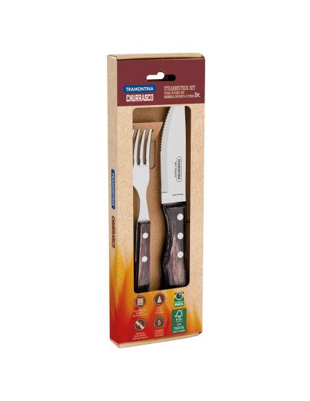 Nerūdijančio plieno kepsnių stalo įrankių rinkinys dovanų dėžutėje Churrasco JUMBO rinkinys 2 el. Nerūdijančio plieno kepsnių stalo įrankių rinkinys dovanų dėžutėje Churrasco JUMBO rinkinys 2 el.