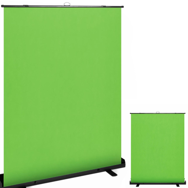 Fotografinis fonas GREEN SCREEN nešiojamos išskleidžiamos grindys 166,2x199 cm
