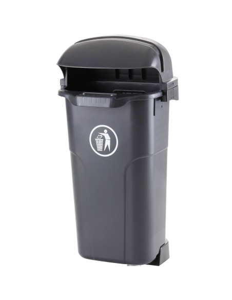 Miesto gatvės kibirų dėžė stulpui arba sienai URBAN BIN 50L - juoda Miesto gatvės kibirų dėžė stulpui arba sienai URBAN BIN 50L - juoda