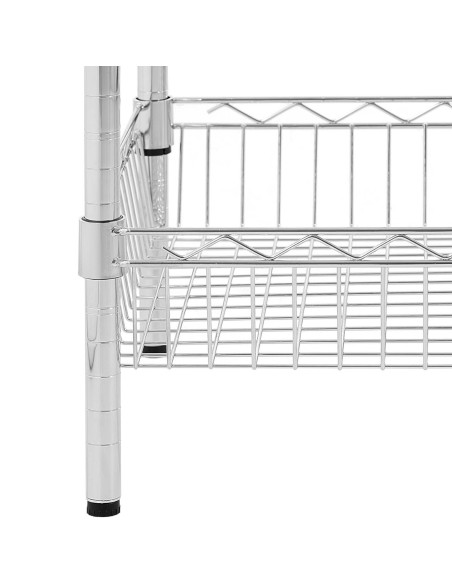 Metalinis stelažas spintai laikyti 4 krepšeliai 90 x 45 x 180 cm iki 200 kg