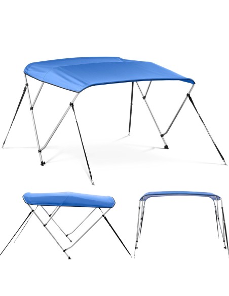 Baldakimo bimini viršus valtims 3 arkos 178 x 175 x 116 cm kobalto Baldakimo bimini viršus valtims 3 arkos 178 x 175 x 116 cm kobalto