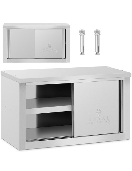 Gastronominė sieninė spinta su stumdomomis durimis PLIENAS 140 kg 90 x 40 x 50 cm Gastronominė sieninė spinta su stumdomomis durimis PLIENAS 140 kg 90 x 40 x 50 cm