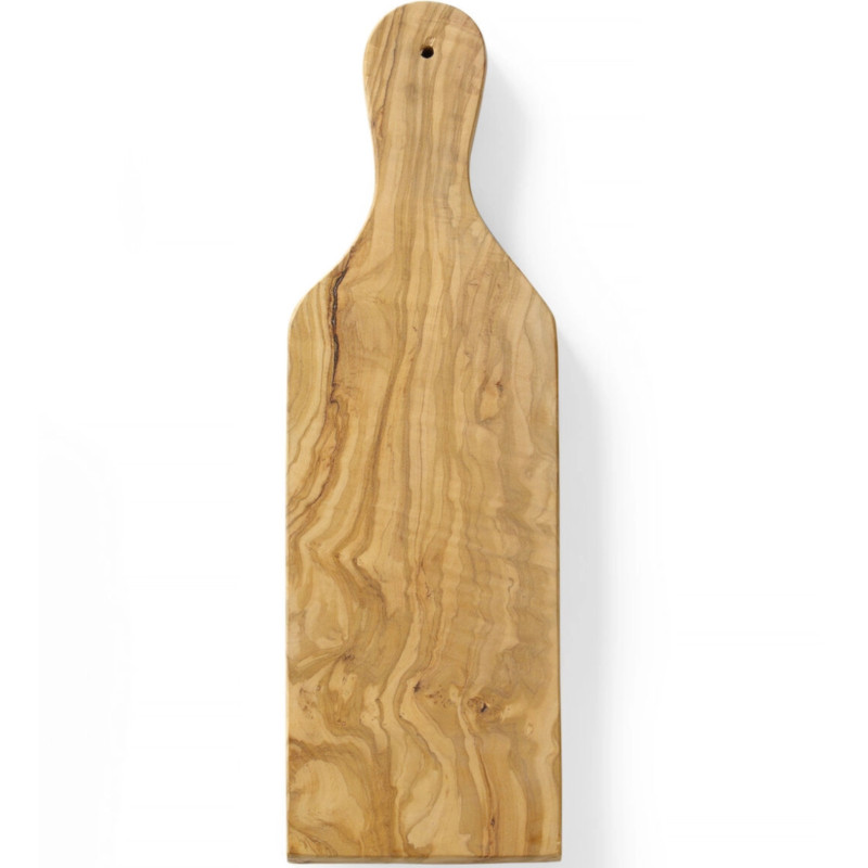 Alyvuogių medžio serviravimo lenta su rankena 350 x 120 x 18 mm - Hendi 505243