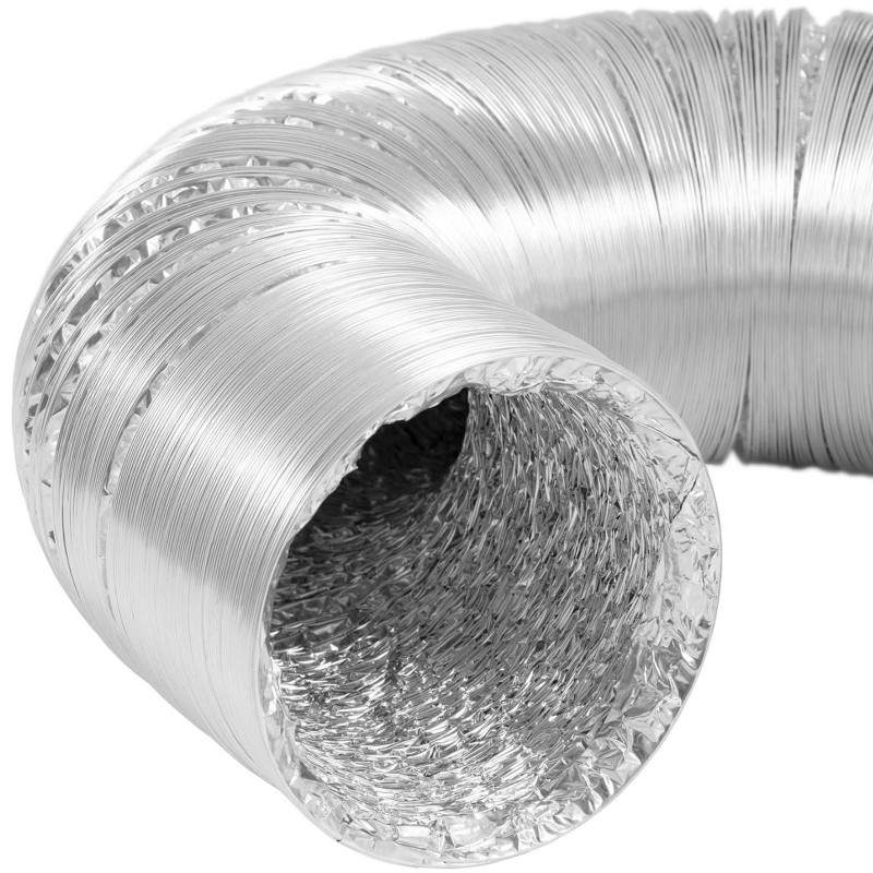 Vamzdis oro kondicionavimo ventiliacijai, aliuminio, sk. 125mm ilgis 10m
