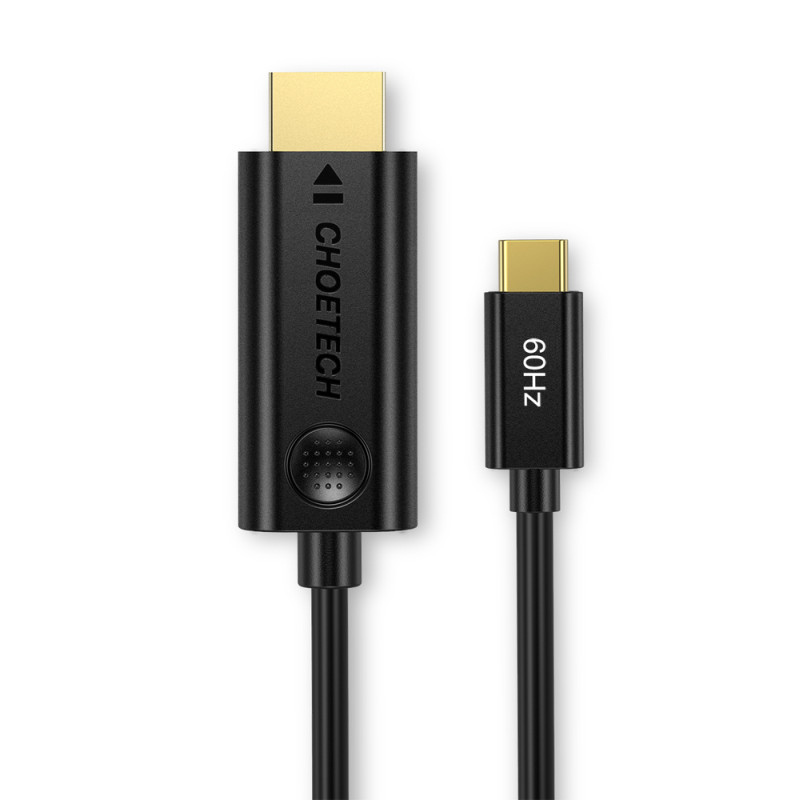 Adapterio kabelis USB Type C – HDMI 2.0 4K 60Hz 1.8m juodas
