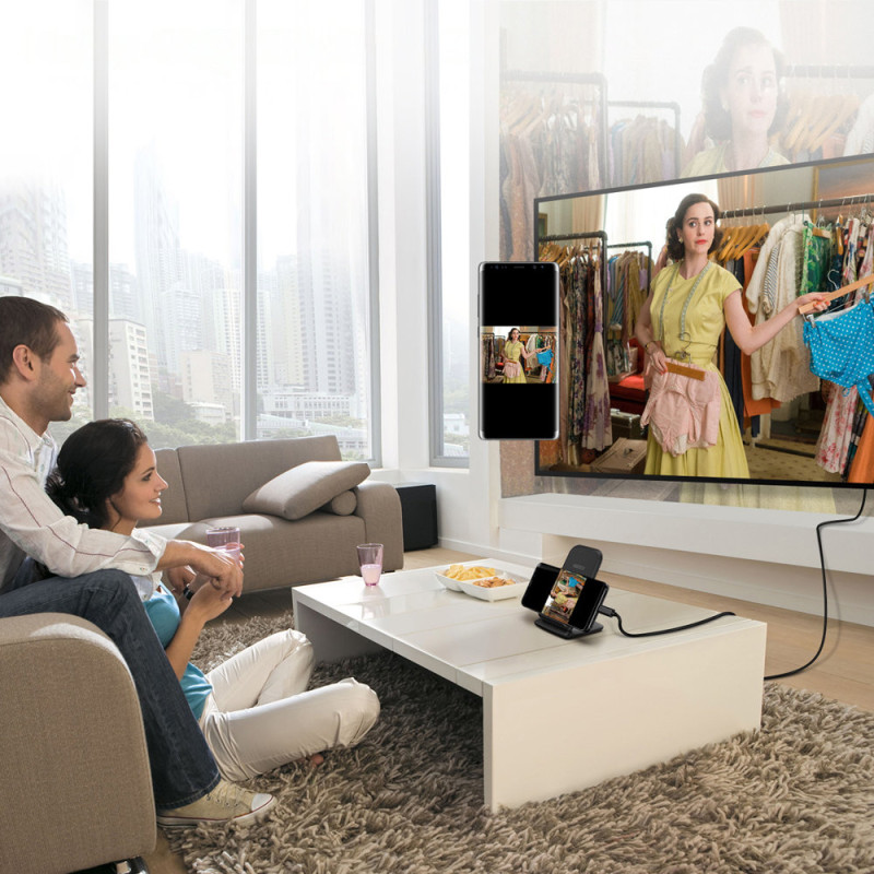 Adapterio kabelis USB Type C – HDMI 2.0 4K 60Hz 1.8m juodas