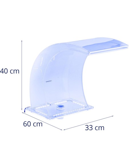 Krioklio snapelis su LED apšvietimu 33 cm, vandens srautas 303 mm Krioklio snapelis su LED apšvietimu 33 cm, vandens srautas 303 mm