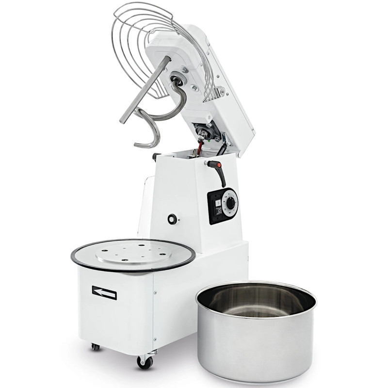 Spiralinis minkiklis su kėlimo galvute ir nuimamu dubeniu 22 l 56 kg/h 750 W