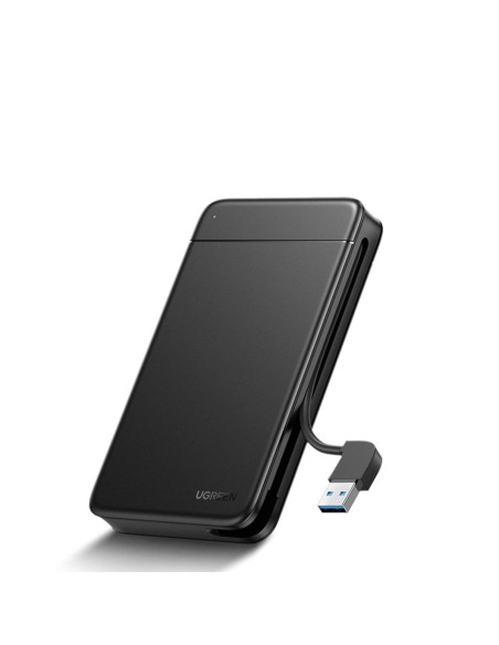 Kišeninis SSD HDD 2,5'' SATA korpusas, integruotas USB laidas juodas Kišeninis SSD HDD 2,5'' SATA korpusas, integruotas USB laidas juodas