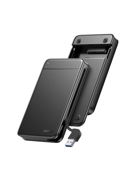 Kišeninis SSD HDD 2,5'' SATA korpusas, integruotas USB laidas juodas Kišeninis SSD HDD 2,5'' SATA korpusas, integruotas USB laidas juodas