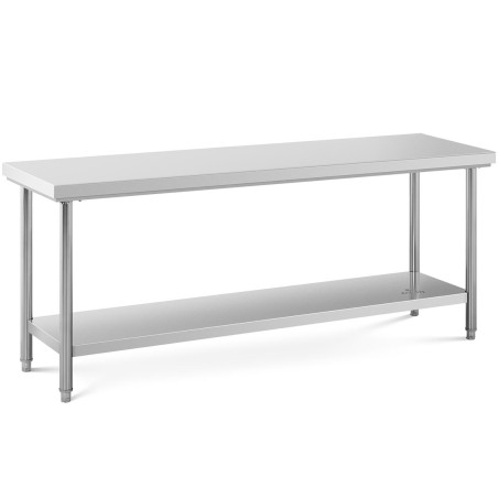 Centrinis gastronominis darbo stalas su lentyna PLIENAS 200 x 60 cm Centrinis gastronominis darbo stalas su lentyna PLIENAS 200 x 60 cm
