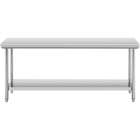 Centrinis gastronominis darbo stalas su lentyna PLIENAS 200 x 60 cm Centrinis gastronominis darbo stalas su lentyna PLIENAS 200 x 60 cm