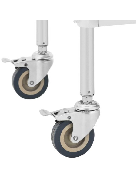 Kosmetinio gydymo laboratorinis vežimėlis iš plieno 2 stalčiai 2 lentynos 85 x 54 x 28 cm Kosmetinio gydymo laboratorinis vežimėlis iš plieno 2 stalčiai 2 lentynos 85 x 54 x 28 cm