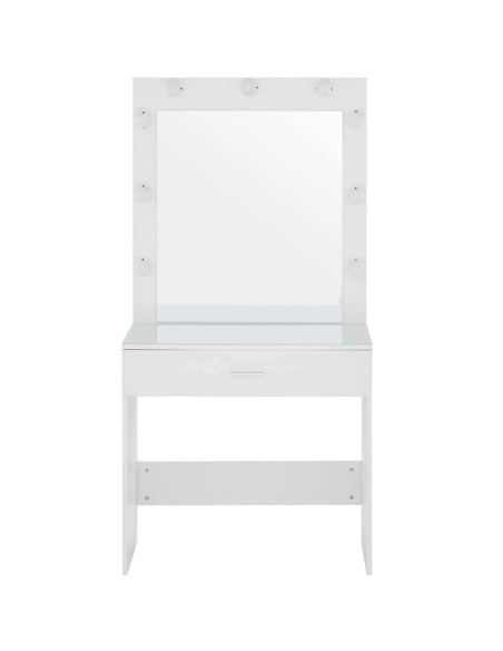 Kosmetinis tualetinis staliukas su veidrodžiu ir apšvietimu 80 x 40 x 160 cm Kosmetinis tualetinis staliukas su veidrodžiu ir apšvietimu 80 x 40 x 160 cm