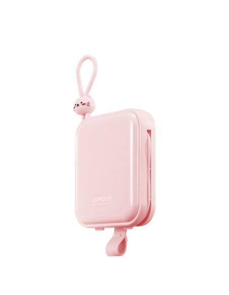 Maitinimo blokas su stovu USB-C laidu ir iPhone Lightning Cutie Series 10000mAh 22,5W rožinė Maitinimo blokas su stovu USB-C laidu ir iPhone Lightning Cutie Series 10000mAh 22,5W rožinė