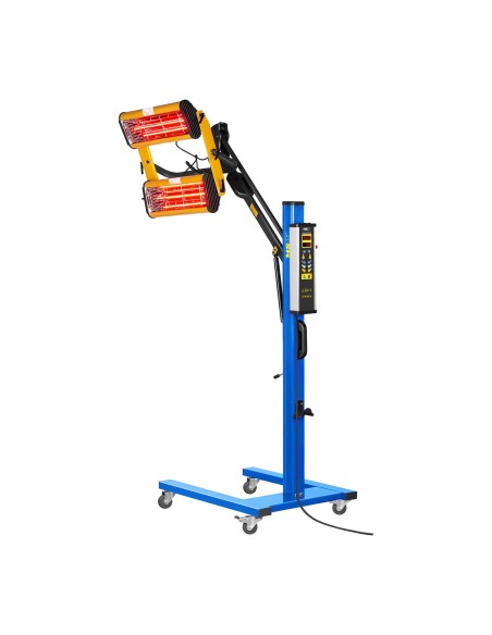 Dažų infraraudonųjų spindulių šilumos radiatorius dažams džiovinti ant stovo 2200W IR-DRYER2000.1 Dažų infraraudonųjų spindulių šilumos radiatorius dažams džiovinti ant stovo 2200W IR-DRYER2000.1