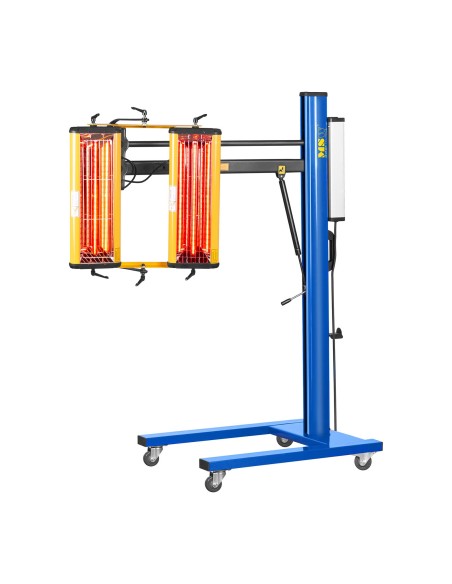 Dažų infraraudonųjų spindulių šilumos radiatorius dažams džiovinti ant stovo 2200W IR-DRYER2000.1 Dažų infraraudonųjų spindulių šilumos radiatorius dažams džiovinti ant stovo 2200W IR-DRYER2000.1