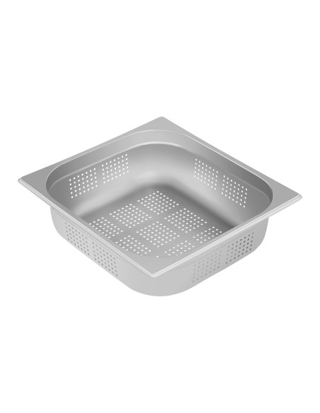 Perforuotas nerūdijančio plieno gastronominis indas GN2/3 100 mm