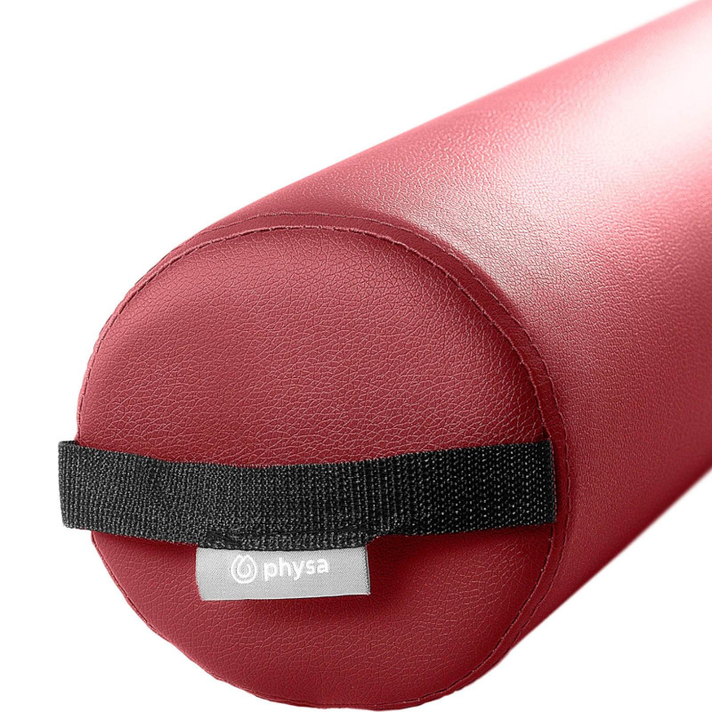 Reabilitacinis volelis mankštos masažui, plaunamas su rankena, 66 x 14 cm, raudonas