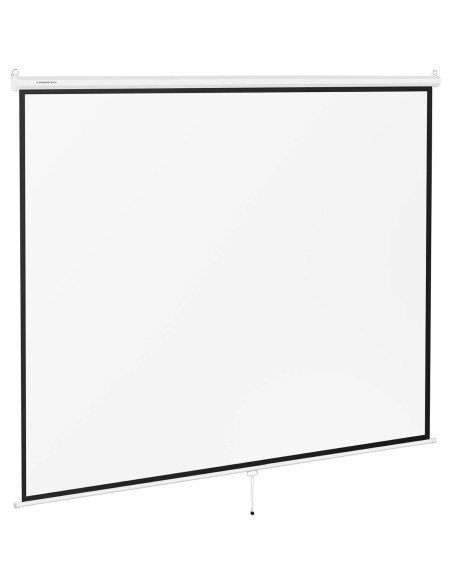 Projektoriaus ekranas pusiau automatinis sieninis lubų matinis baltas 150'' 312,8x239 cm 4:3 Projektoriaus ekranas pusiau automatinis sieninis lubų matinis baltas 150'' 312,8x239 cm 4:3