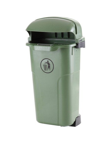 Miesto gatvės kibirų dėžė stulpui arba sienai URBAN BIN 50L - žalia Miesto gatvės kibirų dėžė stulpui arba sienai URBAN BIN 50L - žalia