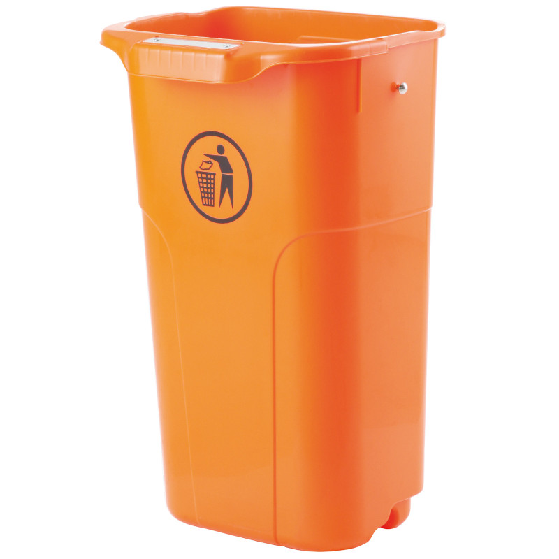 Miesto gatvės kibirų dėžė stulpui arba sienai URBAN BIN 50L - žalia
