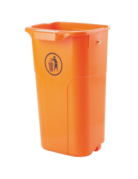 Miesto gatvės kibirų dėžė stulpui arba sienai URBAN BIN 50L - žalia Miesto gatvės kibirų dėžė stulpui arba sienai URBAN BIN 50L - žalia