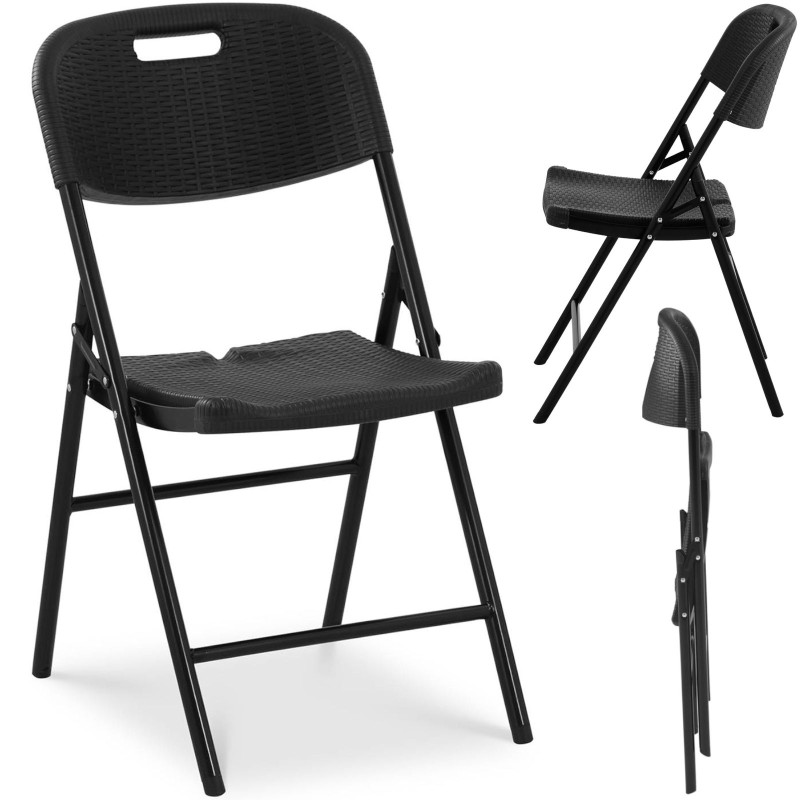 Sodo banketinė maitinimo kėdė sulankstoma iki 180 kg 40 x 38 cm juoda